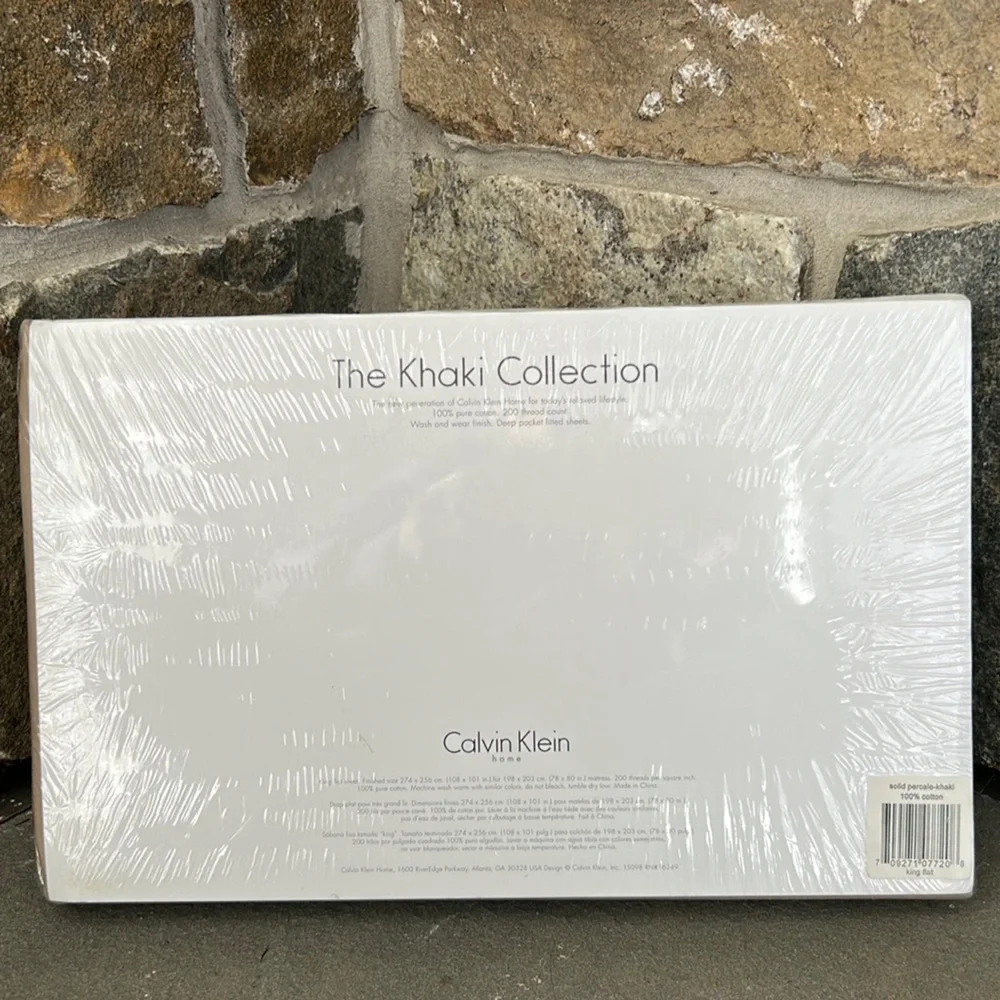 CALVIN KLEIN THE KHAKI COLLECTION FLAT SHEET - Picture 2 of 5